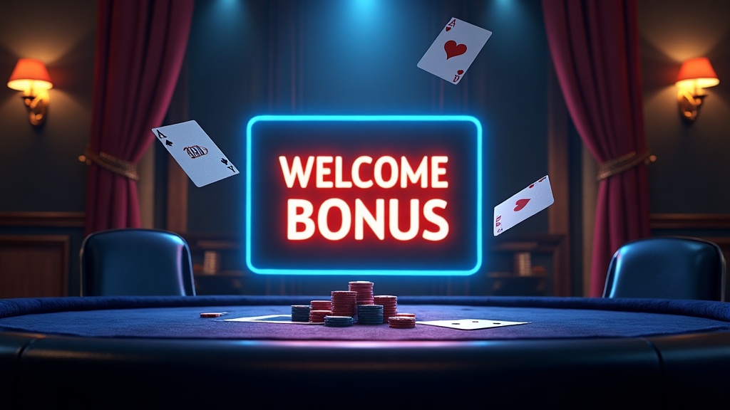 Grafica del bonus benvenuto con free spins e offerte per nuovi giocatori